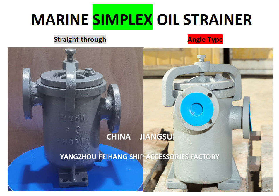 Technical Data For JIS F7209 Simplex Oil Straines & Single Oil Basket Filter Body - Cast Iron And Filter - Stainless Steel
