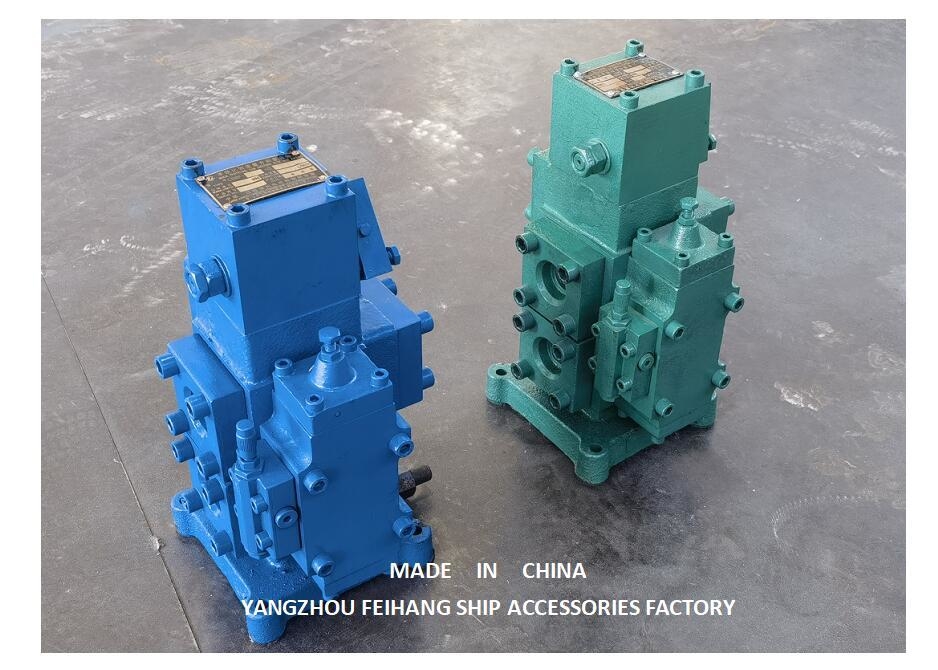 Winch Control Valve Block With Inlet/Outlet Port Size 20a-50a In Blue And Green For Optimal Operation Performance Efficiency