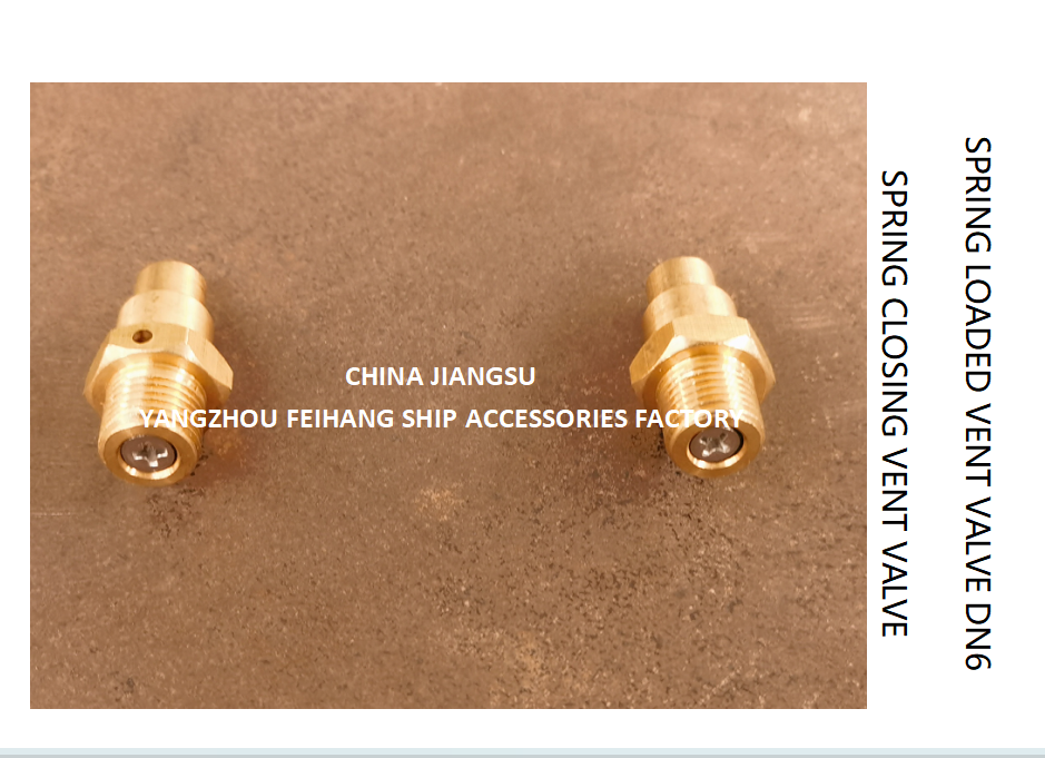 DN6 Brass Spring Loaded Vent Valve with CB/T3778-1999 Standard and Self Closing Function
