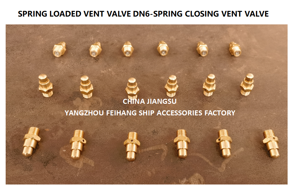 DN6 Size Spring Loaded Vent Valve with Threaded Connection Compliant to CB/T3778-1999 Standard