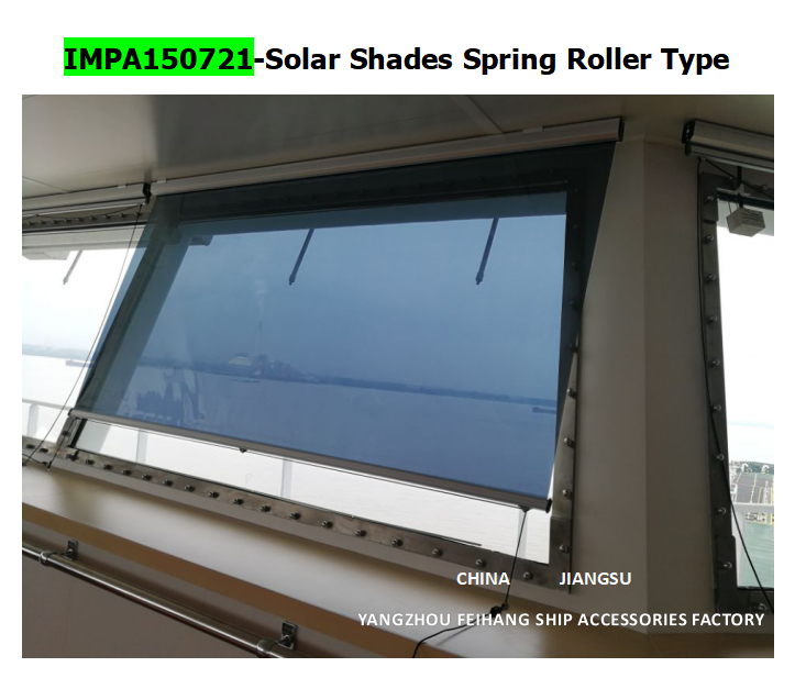 Marine Solar screen roller type blind with cassette box- Blind Curtain box - aluminum alloy Film - Silver