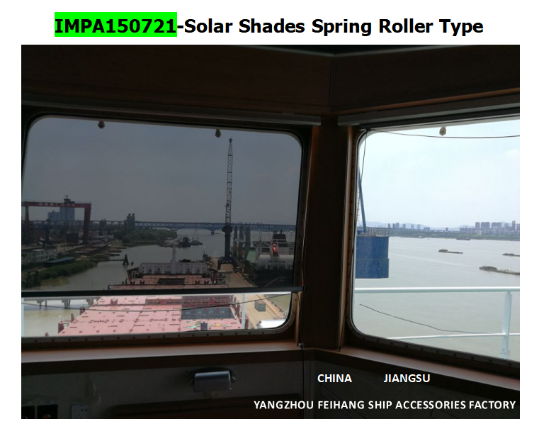 shipbuilding SunShade roller type blind  & shipbuilding Sunshade SunScreens roller blind with cassette box- for Navigation Bridge Windows