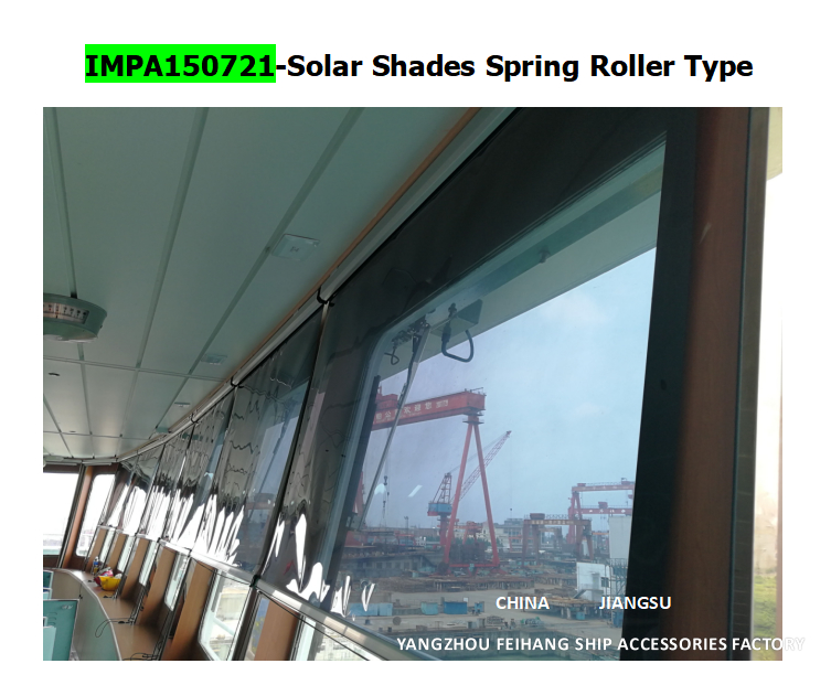 shipbuilding SunShade roller type blind  & shipbuilding Sunshade SunScreens roller blind with cassette box- for Navigation Bridge Windows