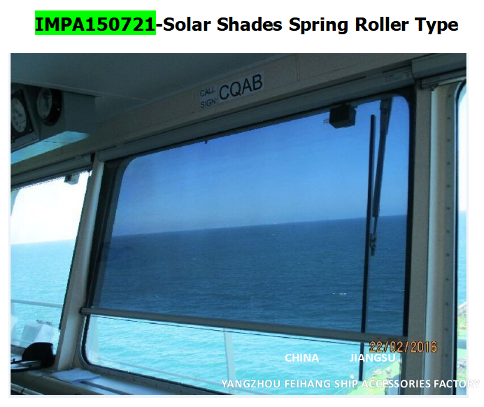 shipbuilding SunShade roller type blind  & shipbuilding Sunshade SunScreens roller blind with cassette box- for Navigation Bridge Windows