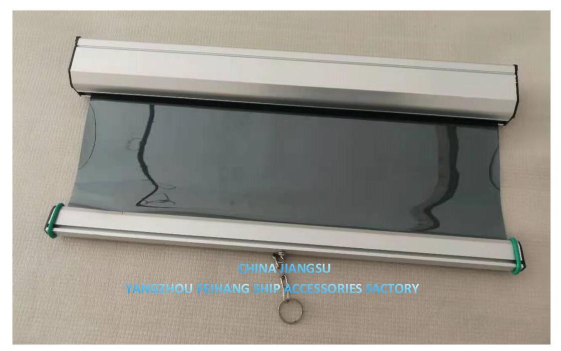 Sun Shading Curtain & Anti-Glare Sunscreens for Ships Navigation Windows Frame Material Alum-Alloy Films Color GOLD,SILVER,GREY,BRONZE