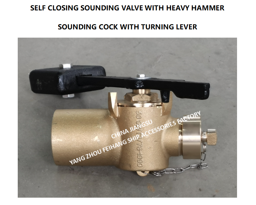 FH-50A CB/T3778-99 SOUNDING SELF-CLOSING VALVE & Sounding cock bronze self closing 360 degrees with testvalve BSP