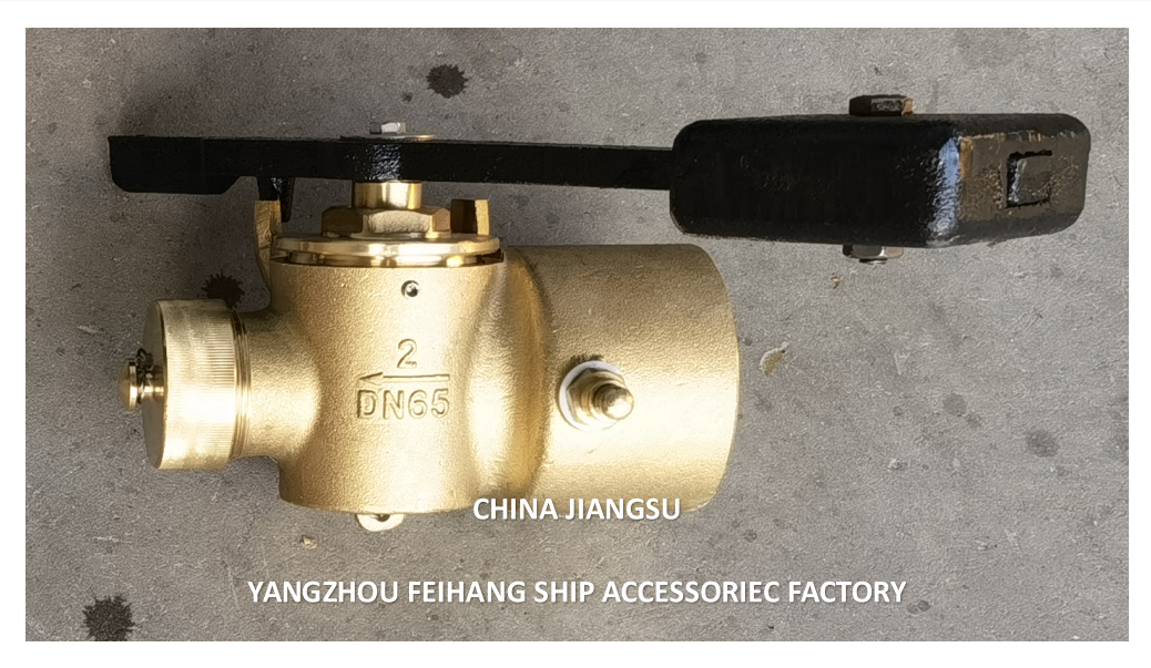Bronze Self-Closing Depth Valve Fh-65a Cb/T3778-99 Sounder With Bsp Internal Thread End And 360° Rotating Rod.