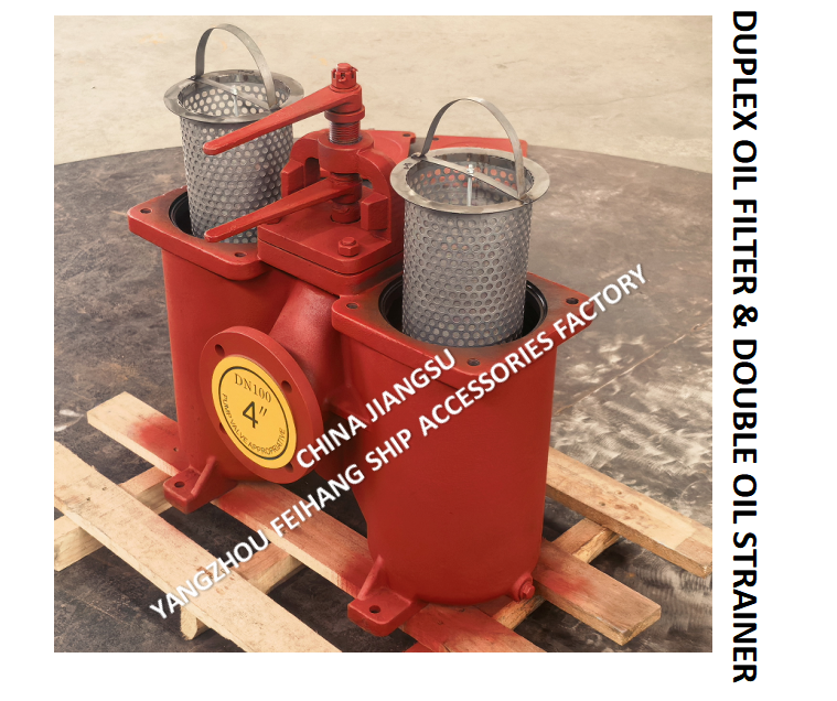 FH-A100 CBT425 Duplex Oil Strainers & Double Oil Filter OD-190mm，PCD-158mm,Bolt-8-15mm