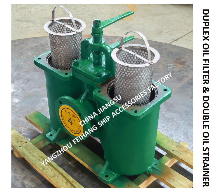 FH-A100 CBT425 Duplex Oil Strainers & Double Oil Filter OD-190mm，PCD-158mm,Bolt-8-15mm