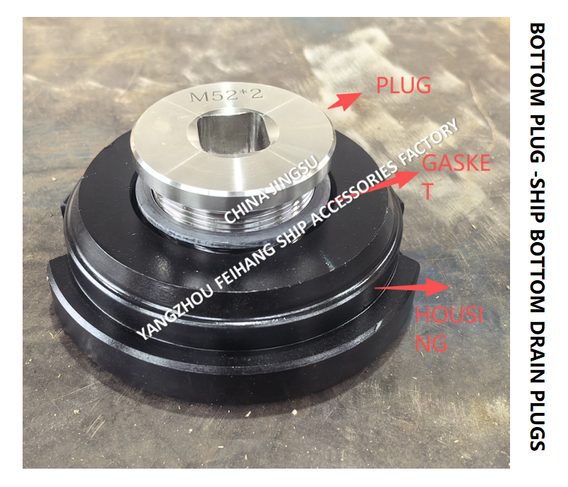 A-Type M52*2 Ship Bottom Drain Plugs For Water Tank With Rolled Stl Housing,Stainless Steel Plug,Neoprene Ubber