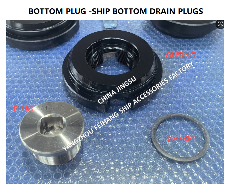 Ship'S Bottom Plugs for Water Tank Model M52*2 With Stainless Steel Cock Carbon Steel Bottom Plat