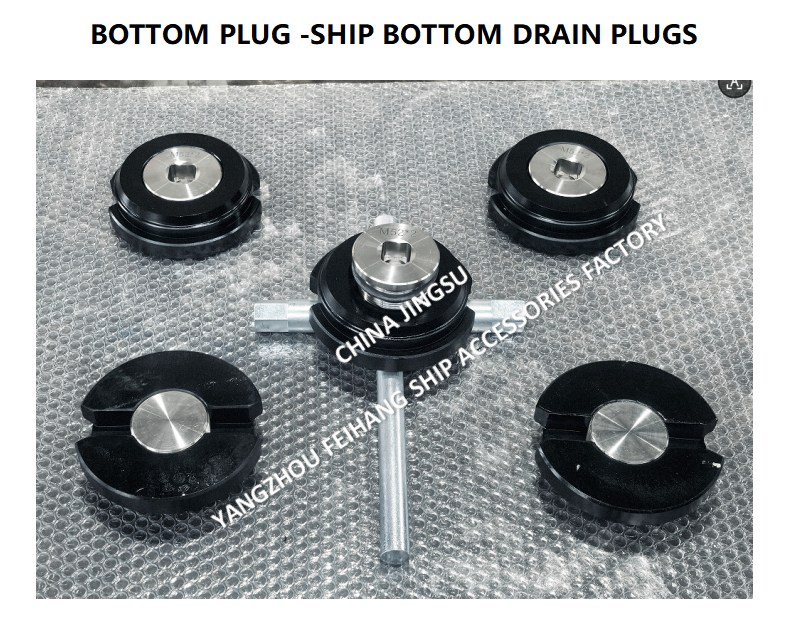 MARINE BOTTOM PLUG A52*2 FOR WATER TANK WITH ROLLED STL HOUSING,STAINLESS STEEL PLUG,NEOPRENE UBBER