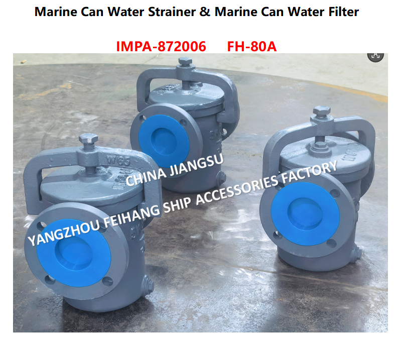 JIS F7121 Can Water Strainer  FH-5K-80A  & Can Water Filter FH-10K-80A Cast iron body, stainless steel filter element