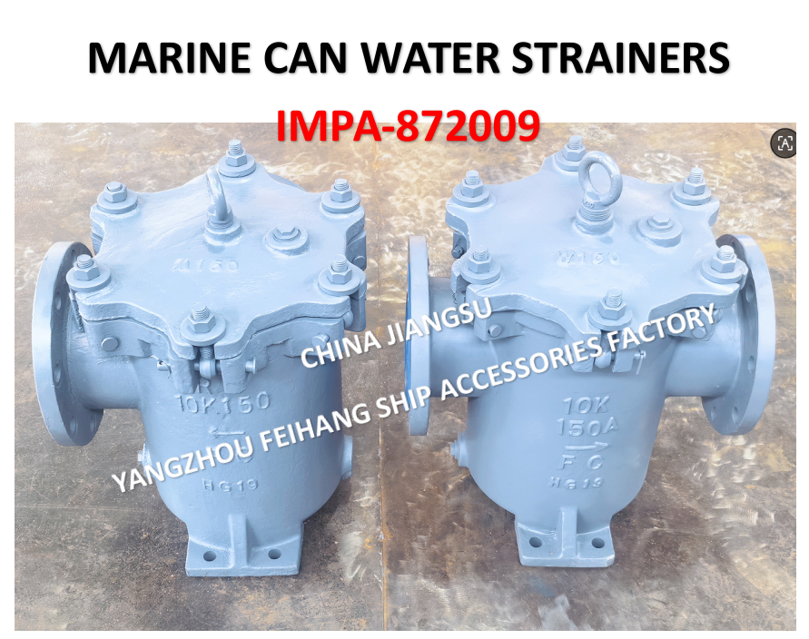 IMPA872009-MARINE CAN water filter can casting iron, nom dia 150mm S-TYPE JIS F7121